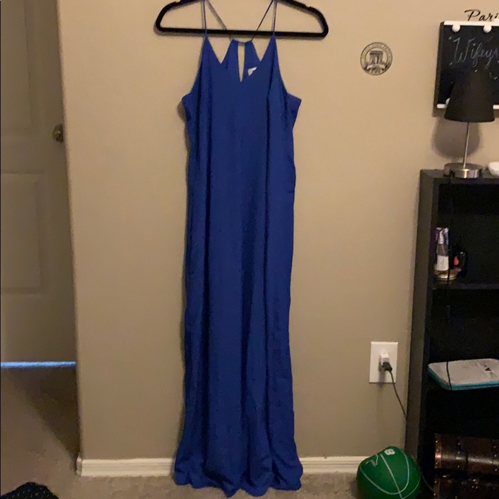 Royal blue long dress